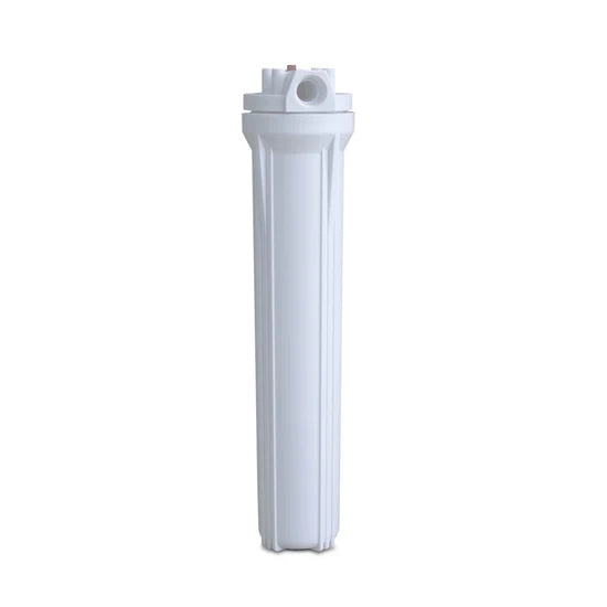 2.5" x 20" White Poly Sump and Cap Assembly