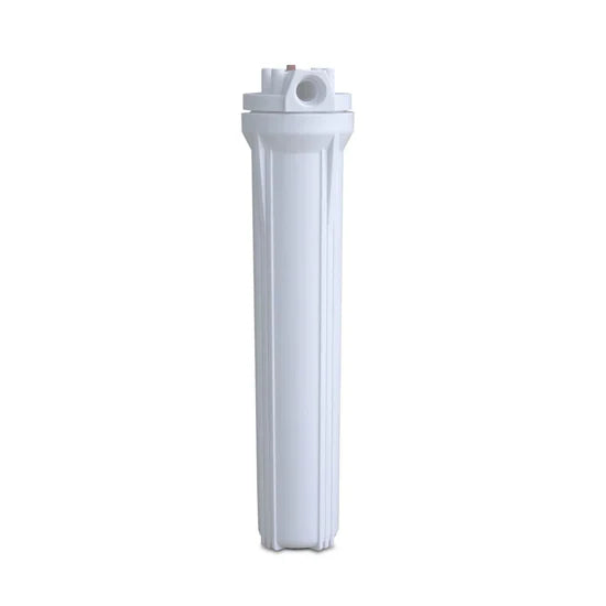 2.5" x 20" White Poly Sump and Cap Assembly