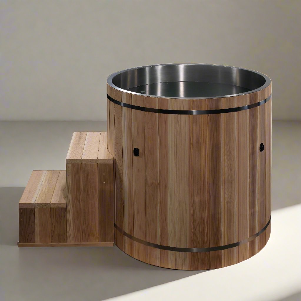 Ice Plunge with Pacific Cedar Wood Exterior - Premium Cold Therapy Pool for Recovery and Wellness.