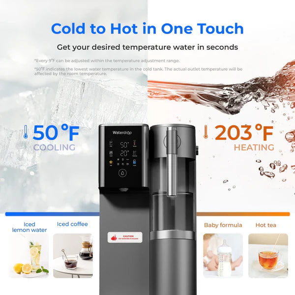 Waterdrop - A2 Reverse Osmosis Hot and Cold Water Dispenser