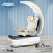Gulfstream Avela Premium Spa with Pearl White 9690 chair and Grey and Pearl White base