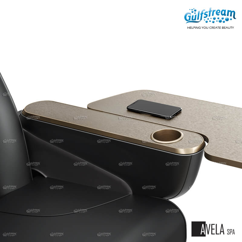 Avela flip up manicure tray with wireless phone charging