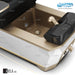 Avela integrated bowl with matte champagne faucet