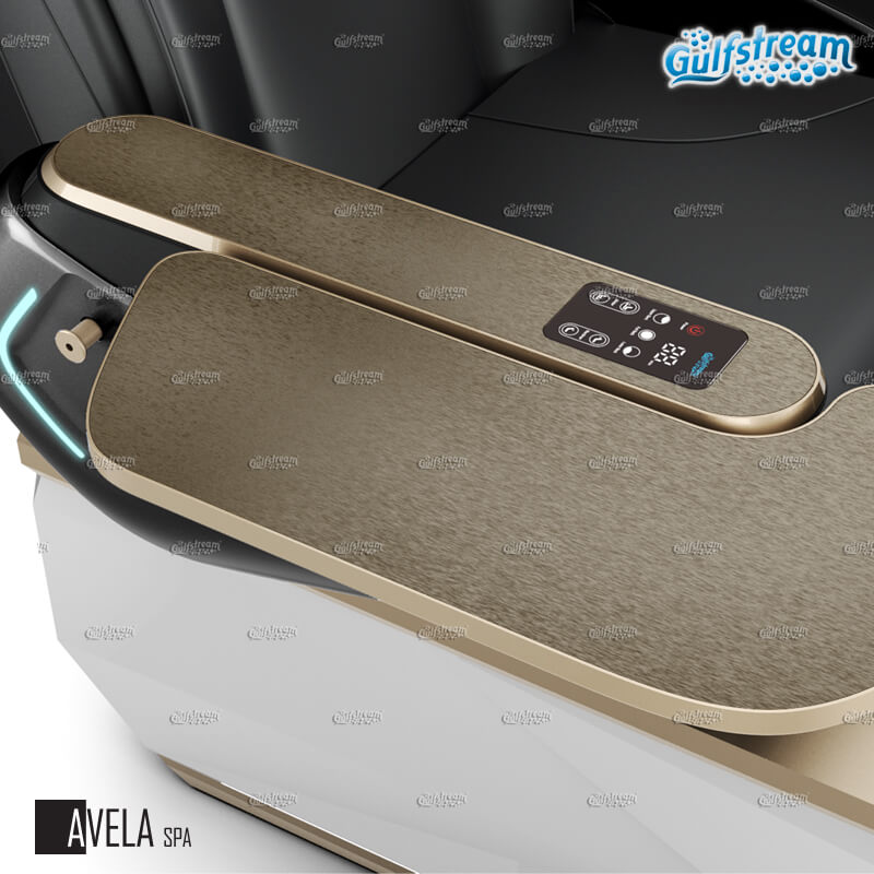 Avela armrest tray with built in control panel