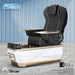Gulfstream Avela Spa with Black 9690 chair and Gold and Pearl White base