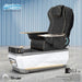 Gulfstream Avela Spa with Black 9690 chair and Grey and Pearl White base