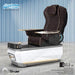 Gulfstream Avela Spa with Chocolate 9690 chair and Grey and Pearl White base