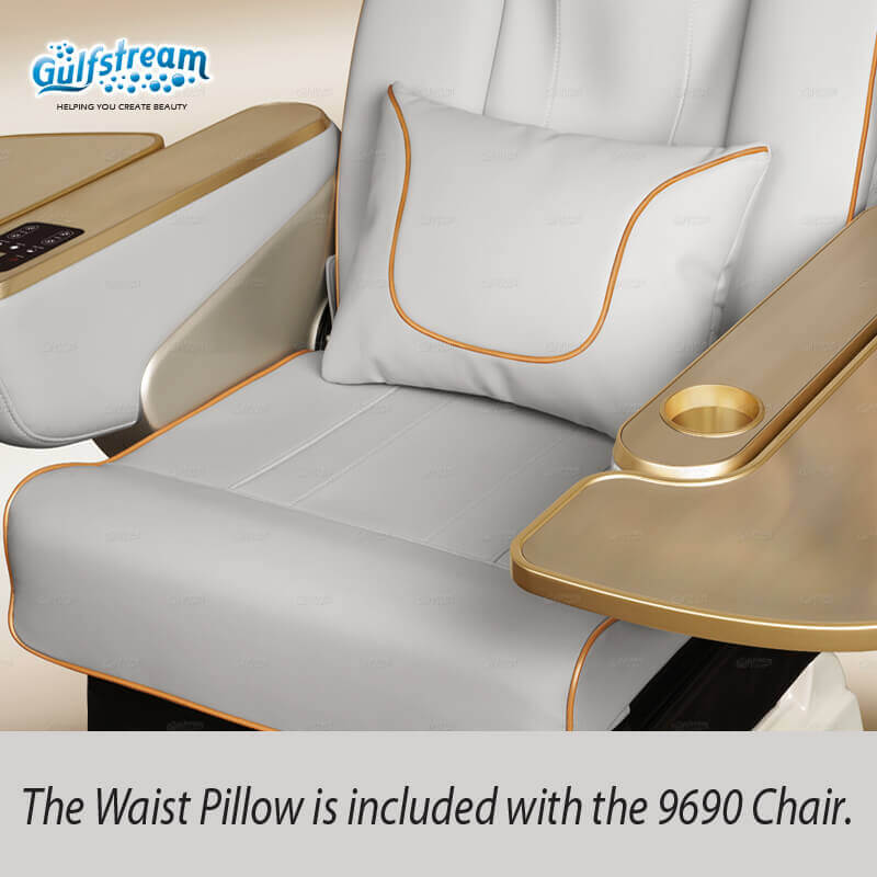 Grey 9690 chair seat with the included waist pillow