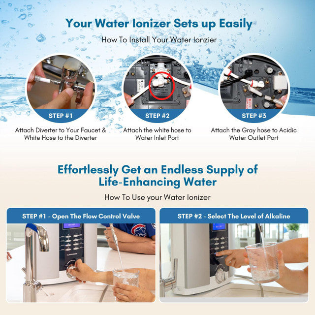 AquaVive – Countertop Alkaline Water Ionizer with Advanced Filtration Technology