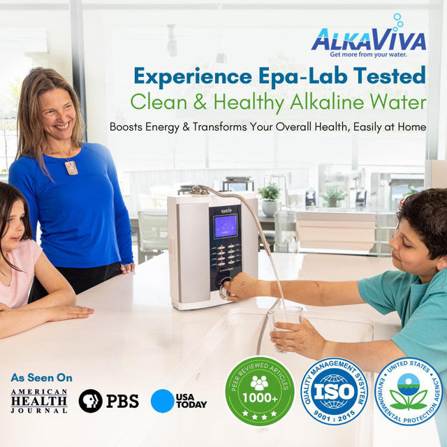 AquaVive – Countertop Alkaline Water Ionizer with Advanced Filtration Technology