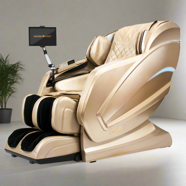  2025 Astra Massage Chair with 4D massage technology and compact, space-saving design, positioned in a stylish interior."