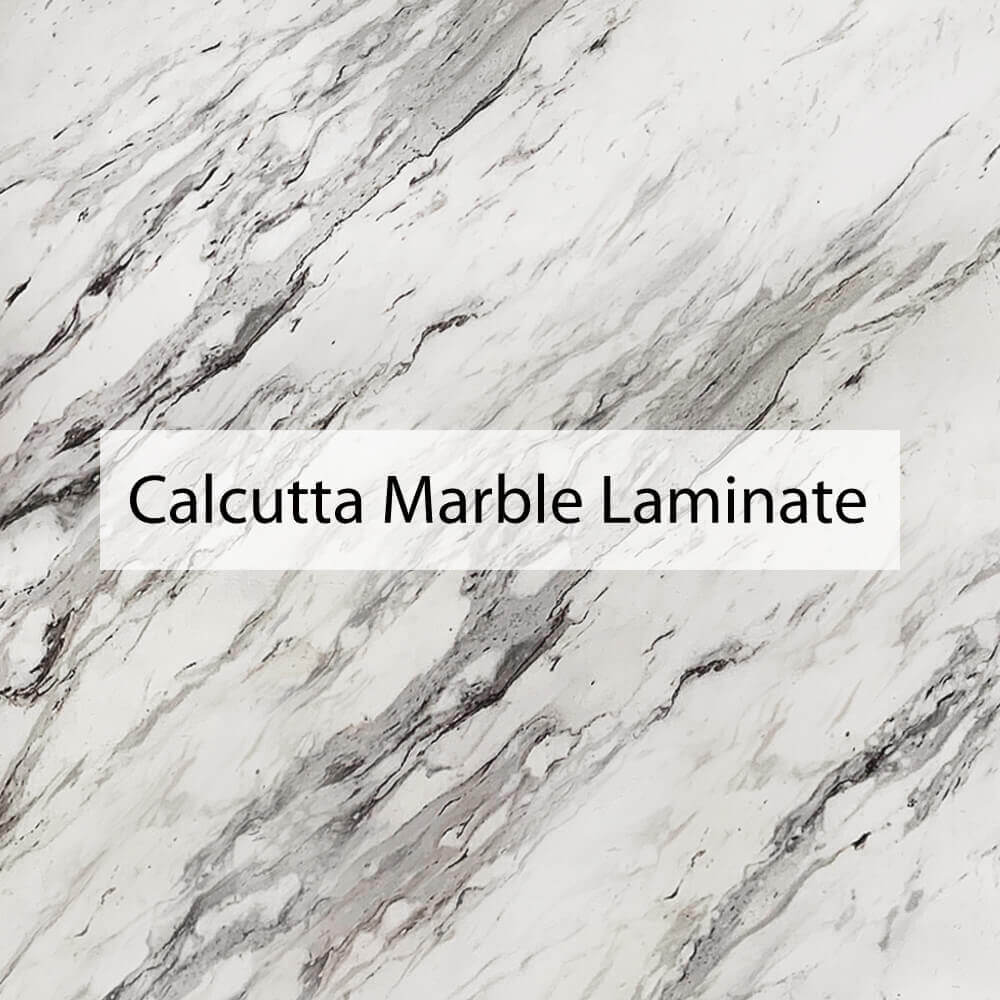 Calcutta white marble base laminate sample