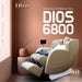Dios 6800 massage chair with 6D dual soothing air-tech in beige