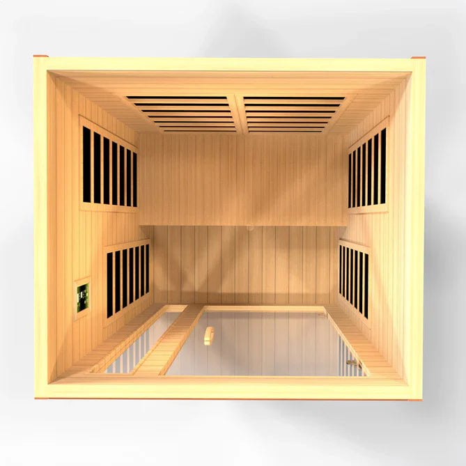 Dynamic San Marino 2-Person Low EMF FAR Infrared Sauna (Canadian Hemlock)