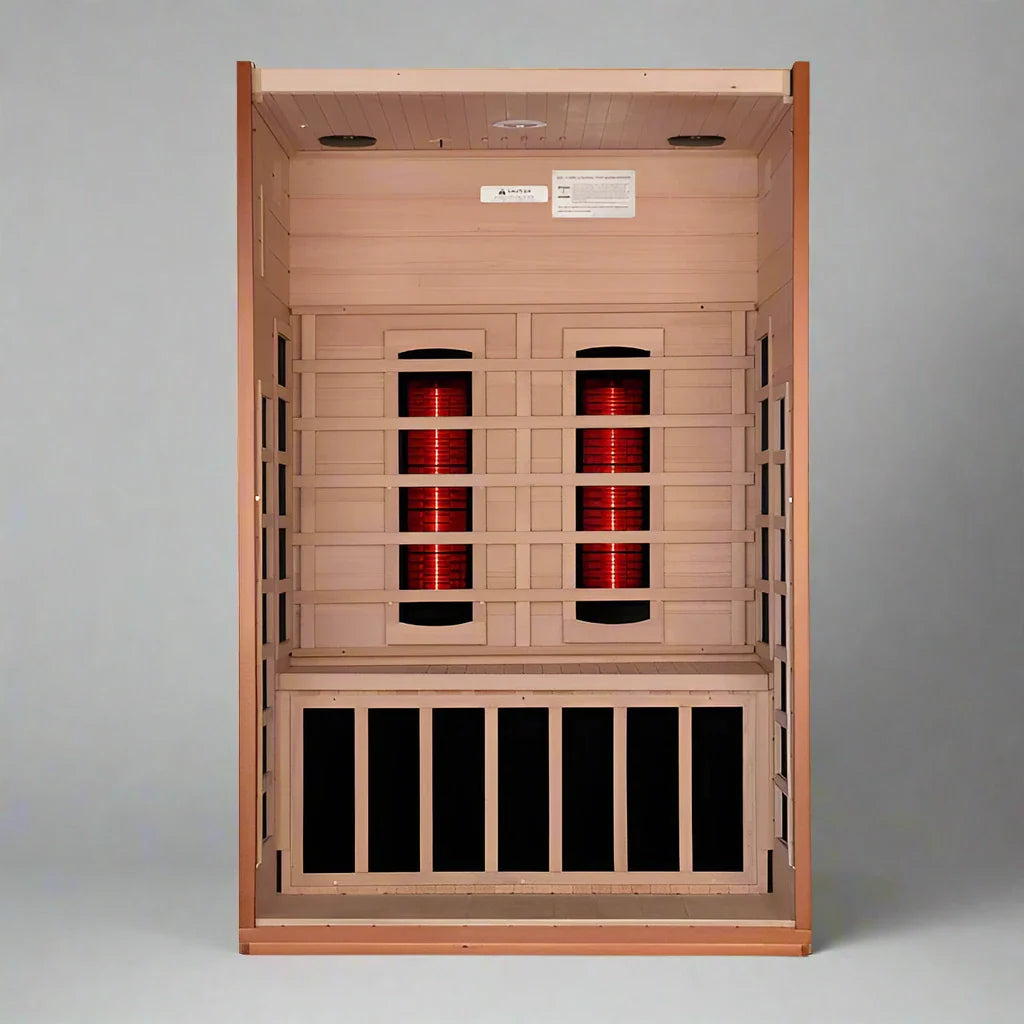 Dynamic Cardoba 2-Person Full Spectrum Near Zero EMF FAR Infrared Sauna (Canadian Hemlock)