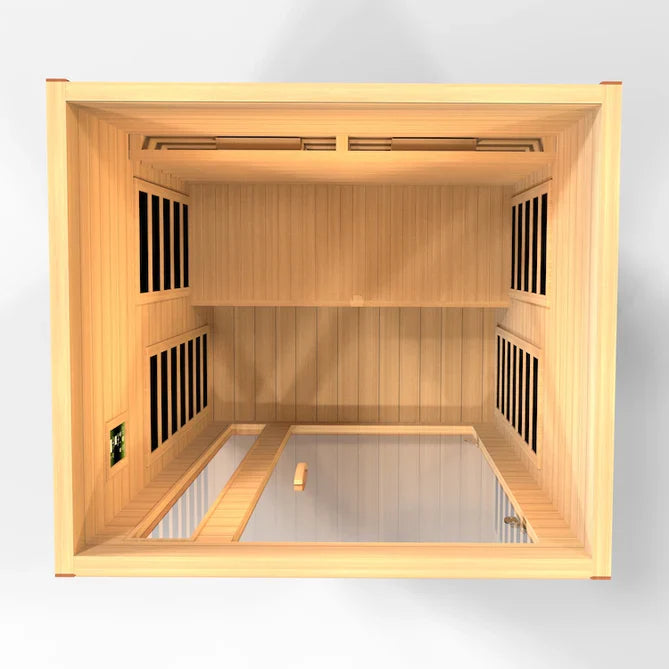 Dynamic Cardoba 2-Person Full Spectrum Near Zero EMF FAR Infrared Sauna (Canadian Hemlock)