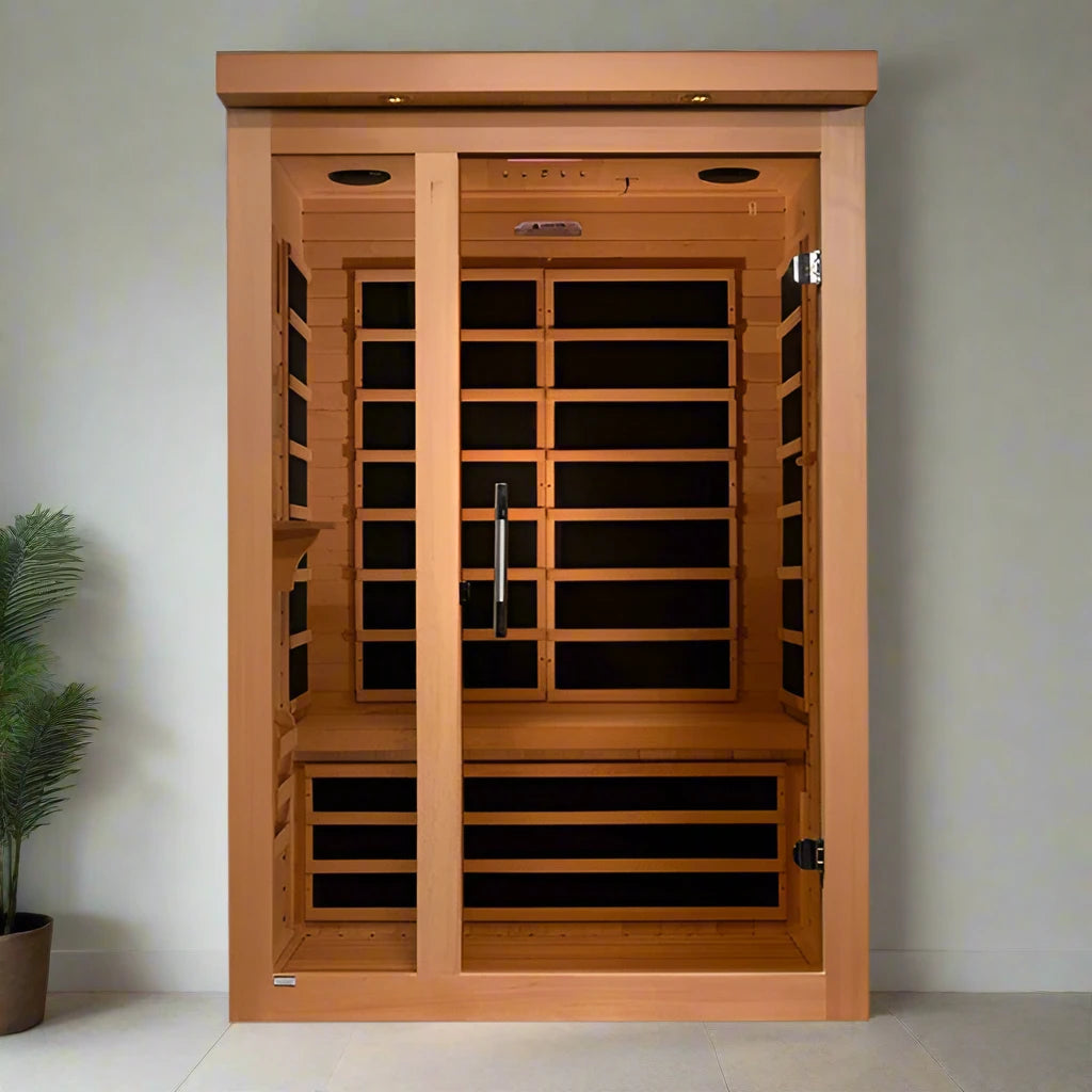 Dynamic Llumeneres 2 Person Ultra Low EMF Infrared Sauna - (Canadian Hemlock)