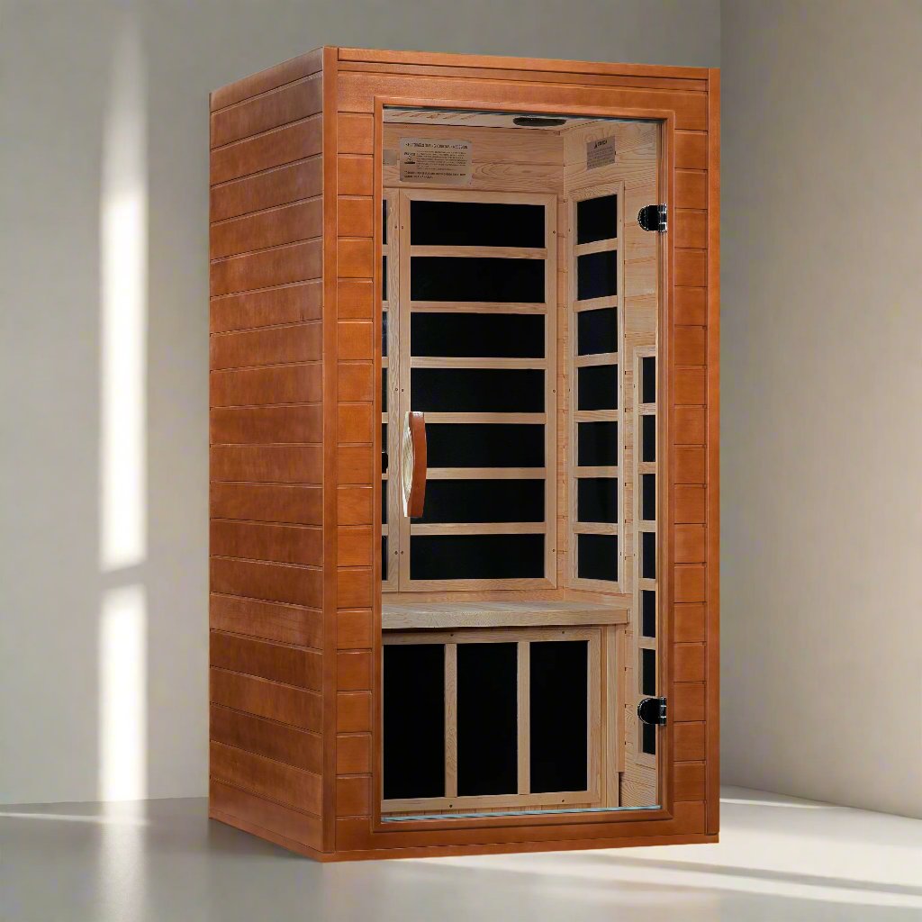 Dynamic Avila - 1-2 Person Low EMF Infrared Sauna - (Canadian Hemlock)