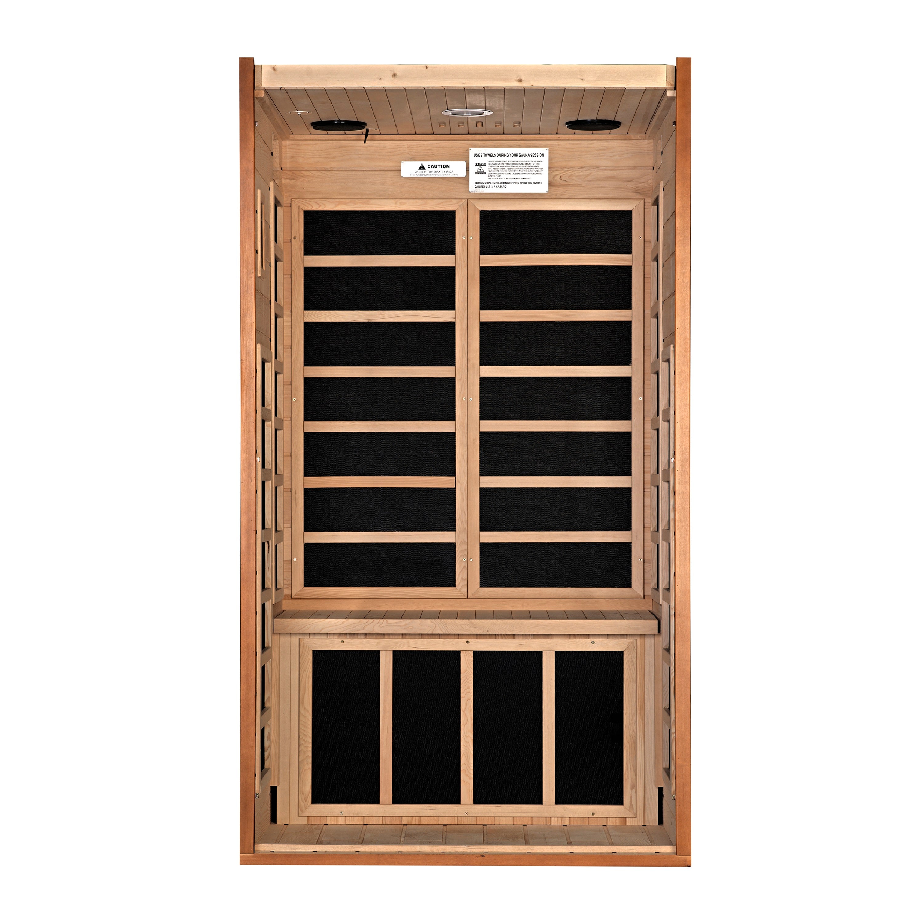 Dynamic Avila - 1-2 Person Low EMF Infrared Sauna - (Canadian Hemlock)