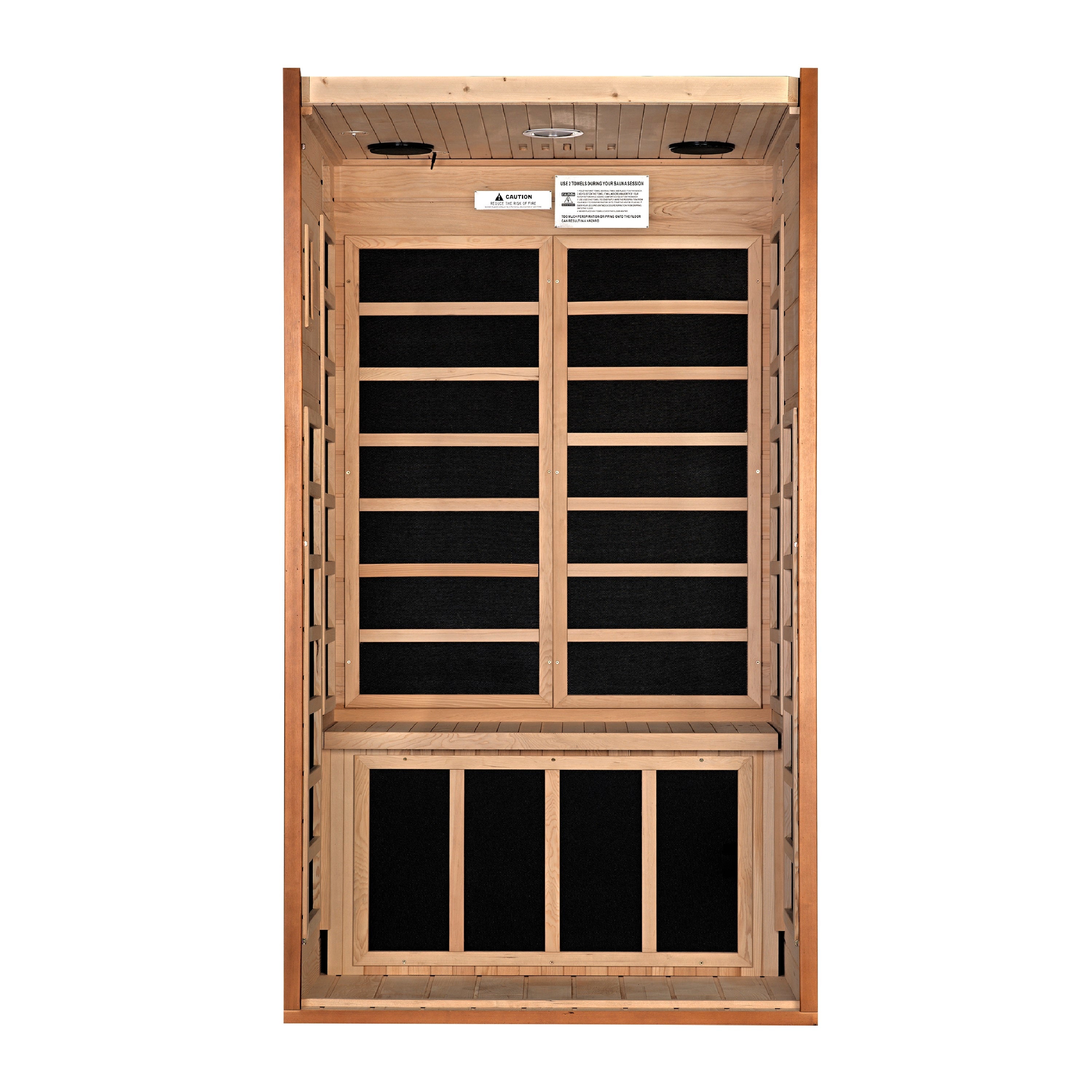 Dynamic Avila 1-2-Person Low EMF FAR Infrared Sauna (Canadian Hemlock)