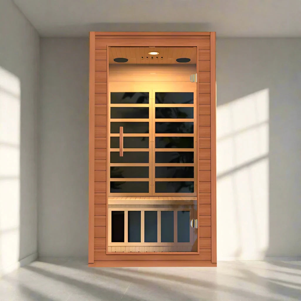 Dynamic Avila Elite 1-2-Person Ultra Low EMF FAR Infrared Sauna (Canadian Hemlock)