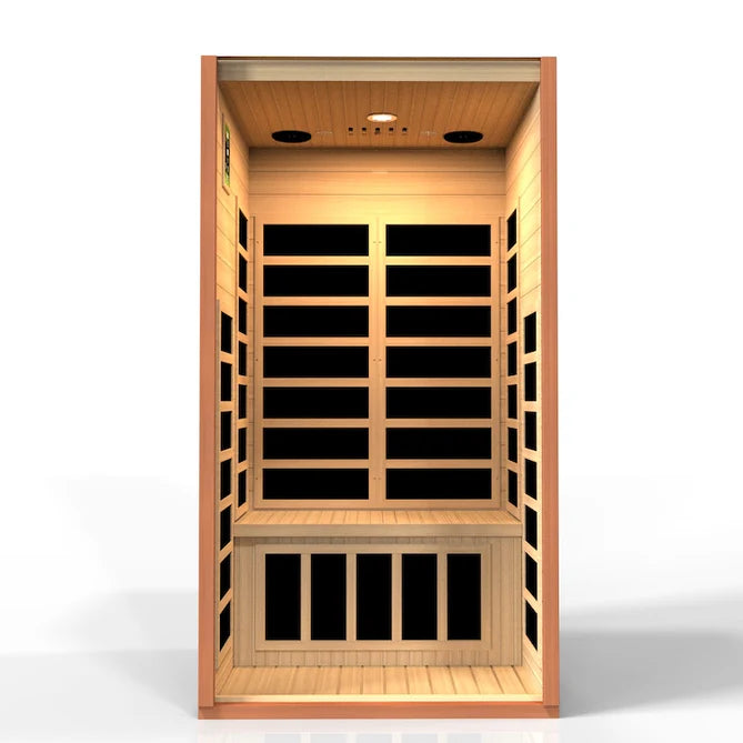 Dynamic Avila Elite - 1-2 Person Ultra Low EMF Infrared Sauna - (Canadian Hemlock)