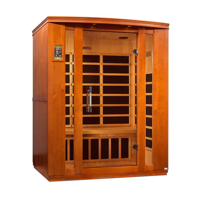 Dynamic Bellagio - 3 Person Low EMF Infrared Sauna - (Canadian Hemlock)