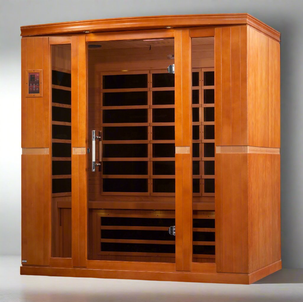 Dynamic Bergamo - 4 Person Low EMF Infrared Sauna - (Canadian Hemlock)