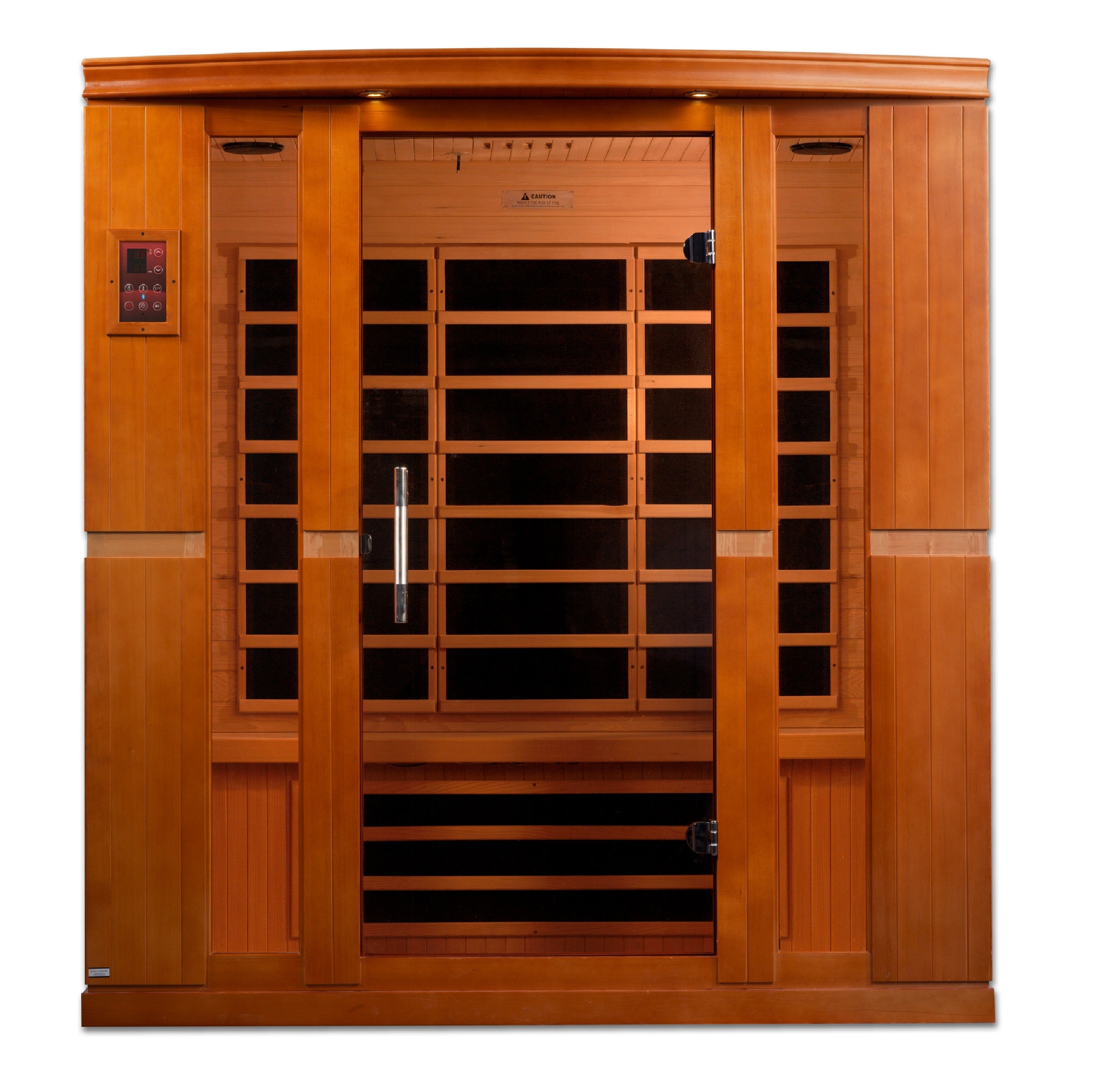 Dynamic Bergamo 4-Person Low EMF FAR Infrared Sauna (Canadian Hemlock)