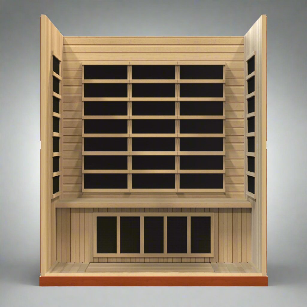 Dynamic Bergamo 4-Person Low EMF FAR Infrared Sauna (Canadian Hemlock)