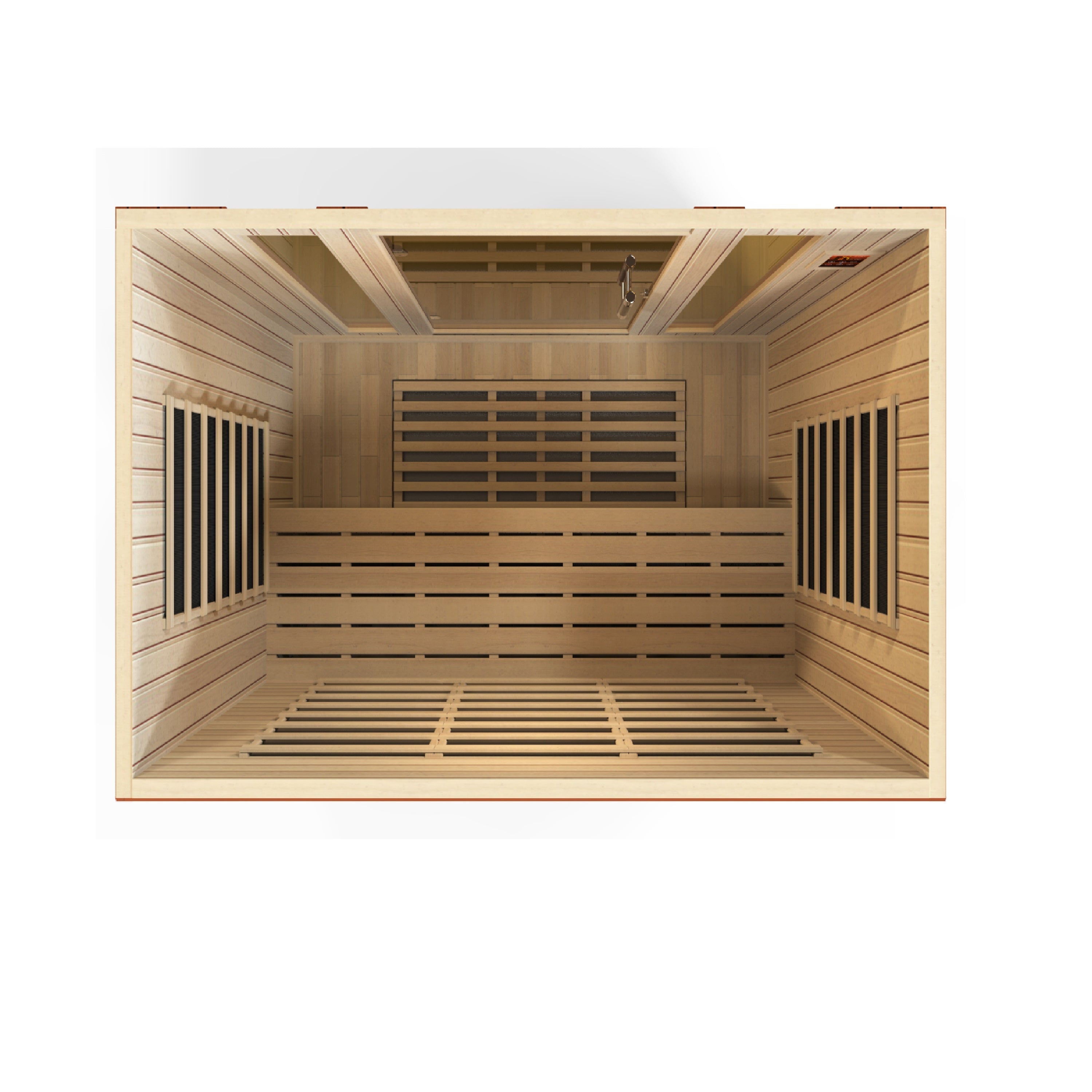 Dynamic Bergamo 4-Person Low EMF FAR Infrared Sauna (Canadian Hemlock)