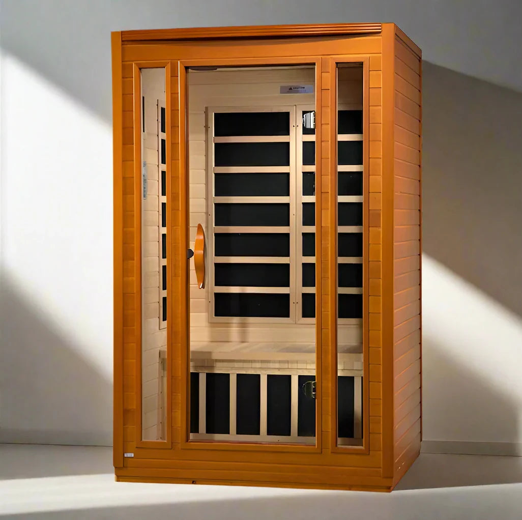 Dynamic San Marino Elite 2-Person Ultra Low EMF FAR Infrared Sauna (Canadian Hemlock)