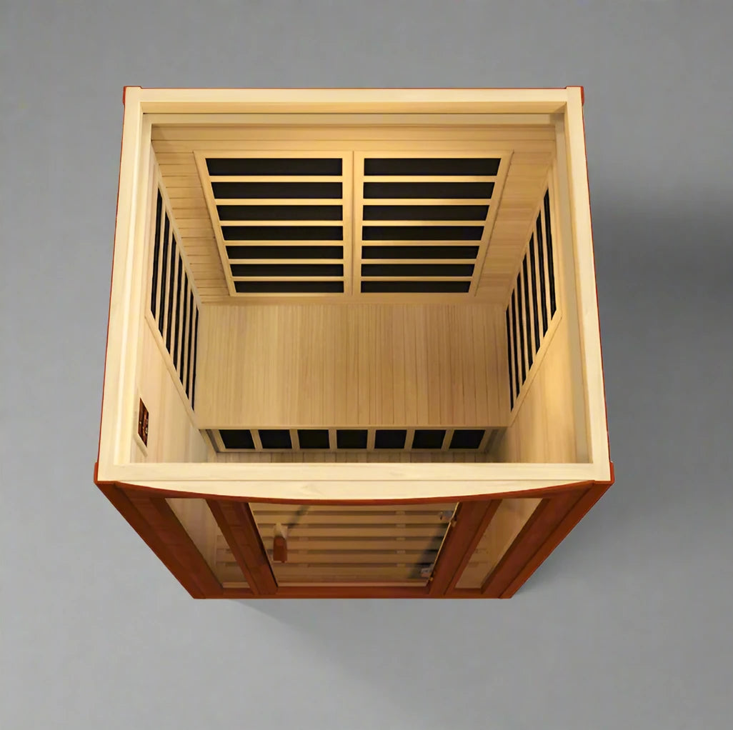Dynamic San Marino Elite 2-Person Ultra Low EMF FAR Infrared Sauna (Canadian Hemlock)