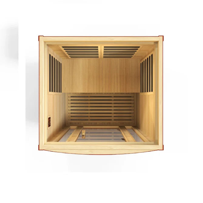 Dynamic San Marino Elite 2-Person Ultra Low EMF FAR Infrared Sauna (Canadian Hemlock)