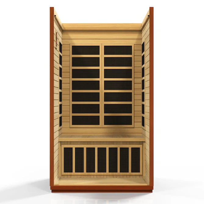 Dynamic San Marino Elite 2-Person Ultra Low EMF FAR Infrared Sauna (Canadian Hemlock)