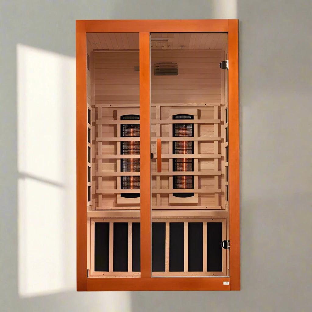 Dynamic Santiago 2-Person Full Spectrum Near Zero EMF FAR Infrared Sauna (Canadian Hemlock)