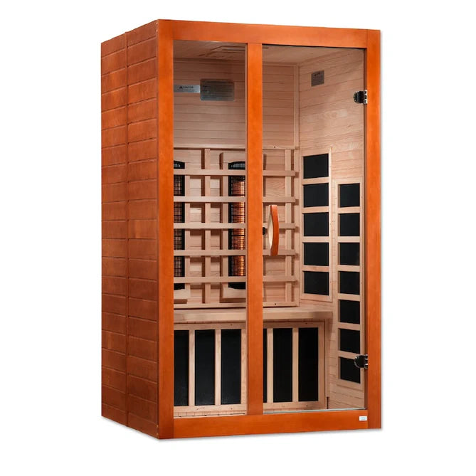 Dynamic Santiago 2-Person Full Spectrum Near Zero EMF FAR Infrared Sauna (Canadian Hemlock)