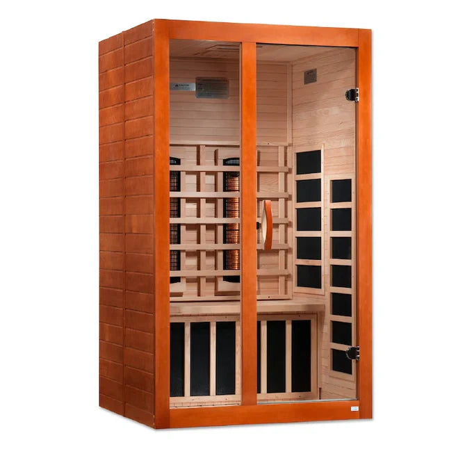 Dynamic Santiago 2-Person Full Spectrum Near Zero EMF FAR Infrared Sauna (Canadian Hemlock)