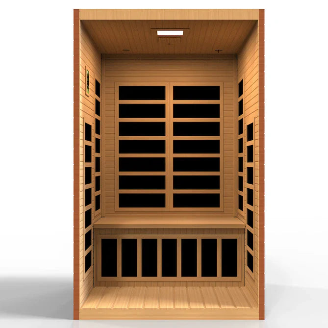 Dynamic Santiago Elite 2-Person Ultra Low EMF FAR Infrared Sauna (Canadian Hemlock)