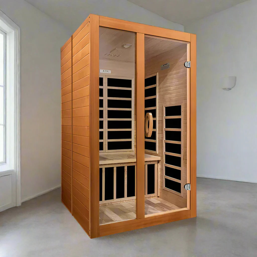 Dynamic Santiago Elite 2-Person Ultra Low EMF FAR Infrared Sauna (Canadian Hemlock)