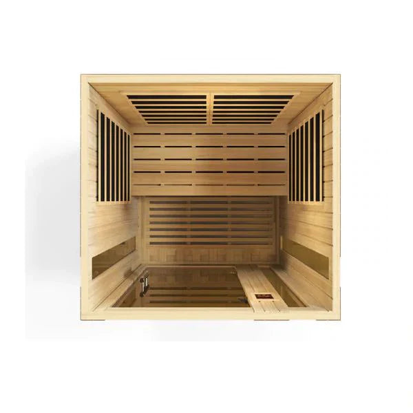 Dynamic Vittoria 2-Person Low EMF FAR Infrared Sauna (Canadian Hemlock)