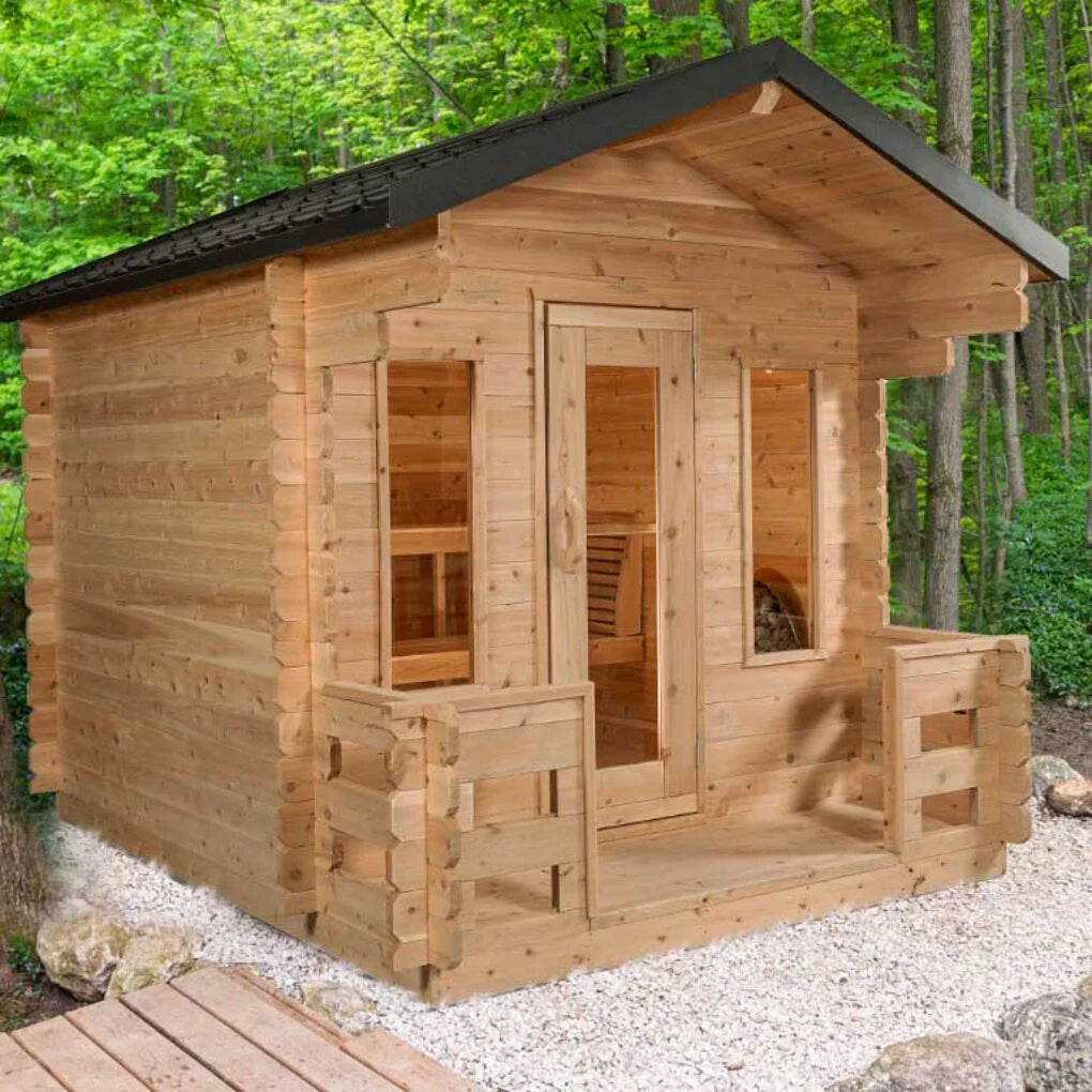 Dundalk Leisurecraft - Georgian Cabin Sauna with Porch