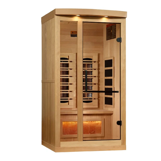 Golden Designs - 1-2 Person Full Spectrum Infrared Sauna - (Canadian Hemlock)