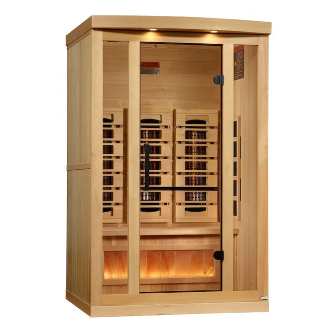 Golden Designs - 2 Person Full Spectrum Infrared Sauna - (Canadian Hemlock)