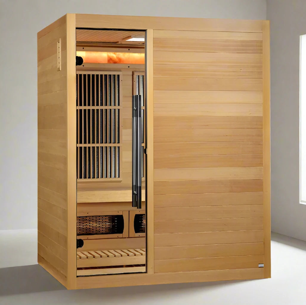 Golden Designs 2025 Zephyra 3-Persons Hybrid Sauna