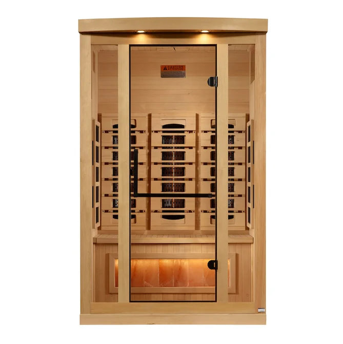 Golden Designs - 3 Person Full Spectrum Infrared Sauna - (Canadian Hemlock)