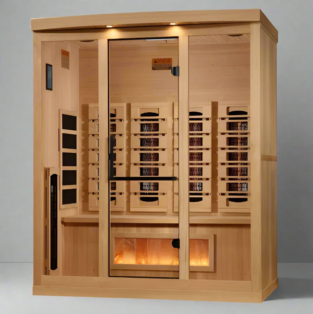 Golden Designs - 4 Person Full Spectrum Infrared Sauna - (Canadian Hemlock)