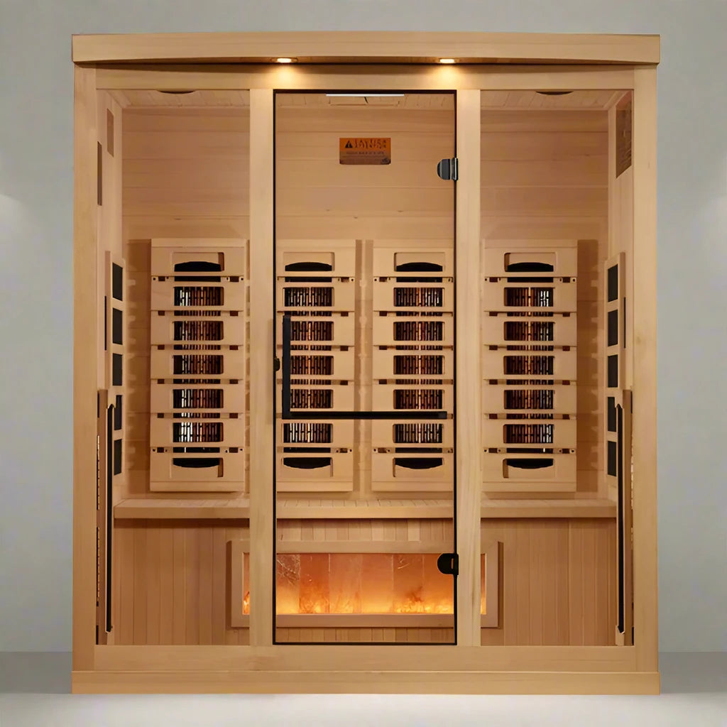 Golden Designs - 4 Person Full Spectrum Infrared Sauna - (Canadian Hemlock)