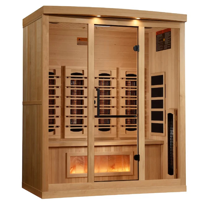 Golden Designs - 4 Person Full Spectrum Infrared Sauna - (Canadian Hemlock)