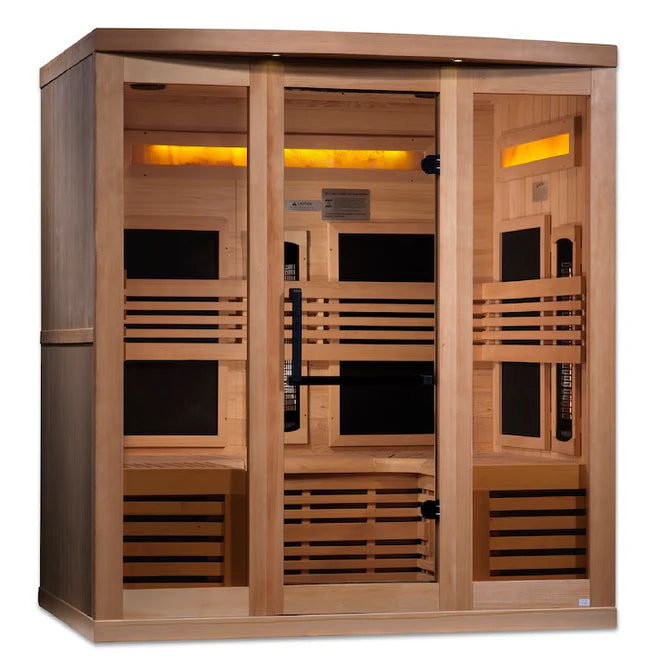 Golden Designs - 6 Person Full Spectrum Infrared Sauna - (Canadian Hemlock)